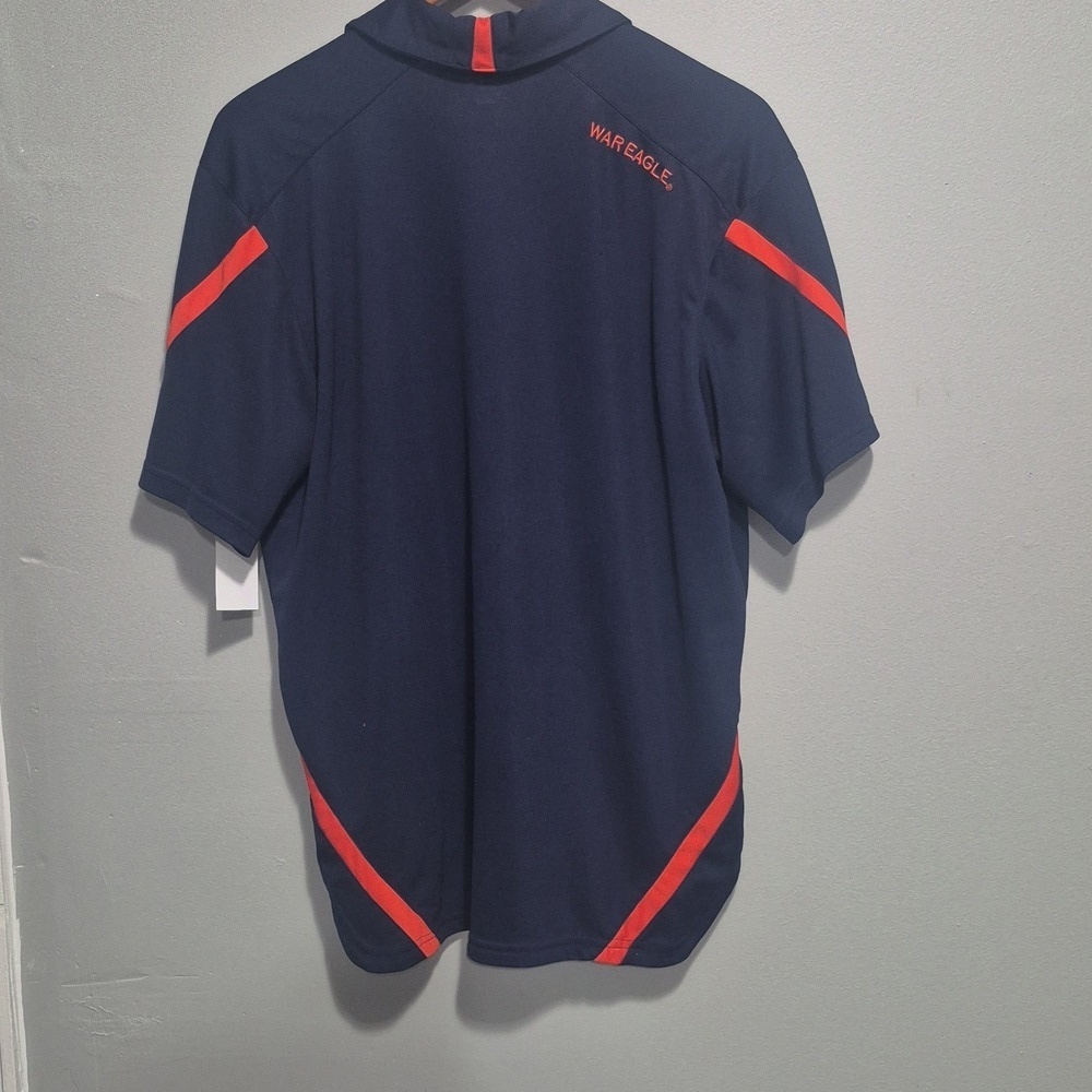 Under Armour Navy and Orange Men's Polo Shirt - Picture 4 of 5